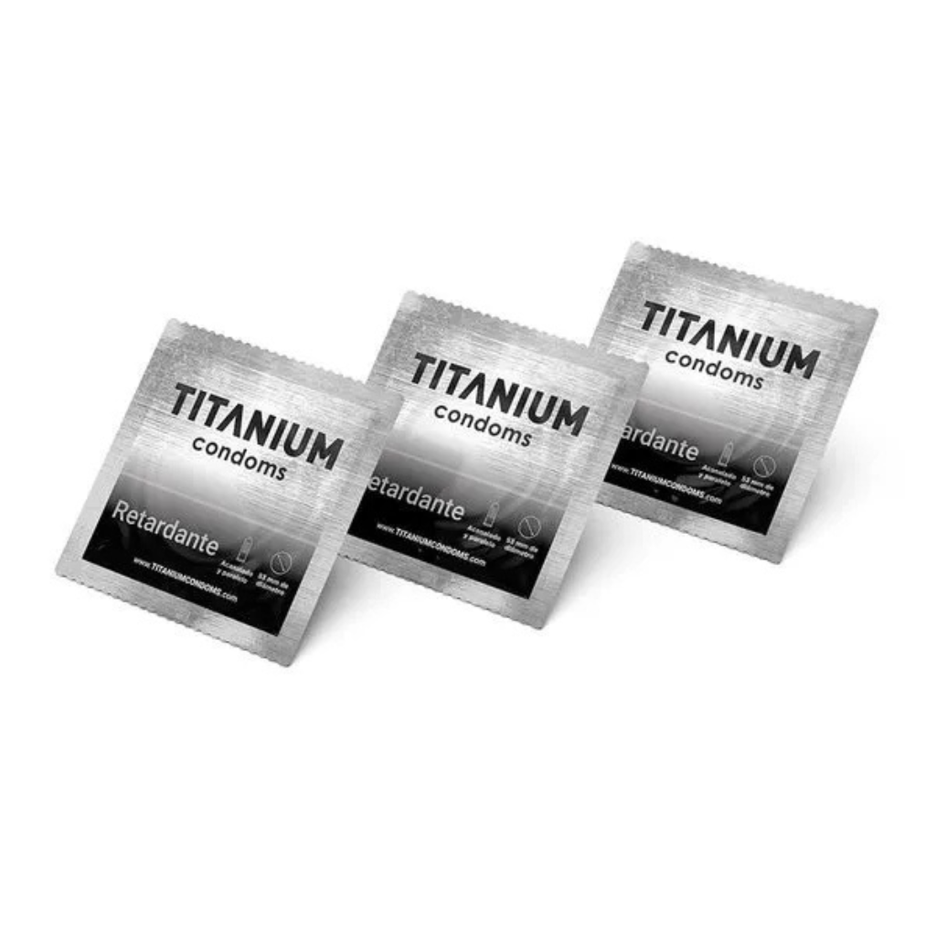 Condones Titanium Retardante x 3
