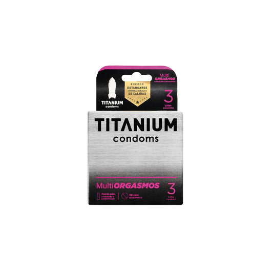 Preservativos Condones Titanium Multiorgasmos